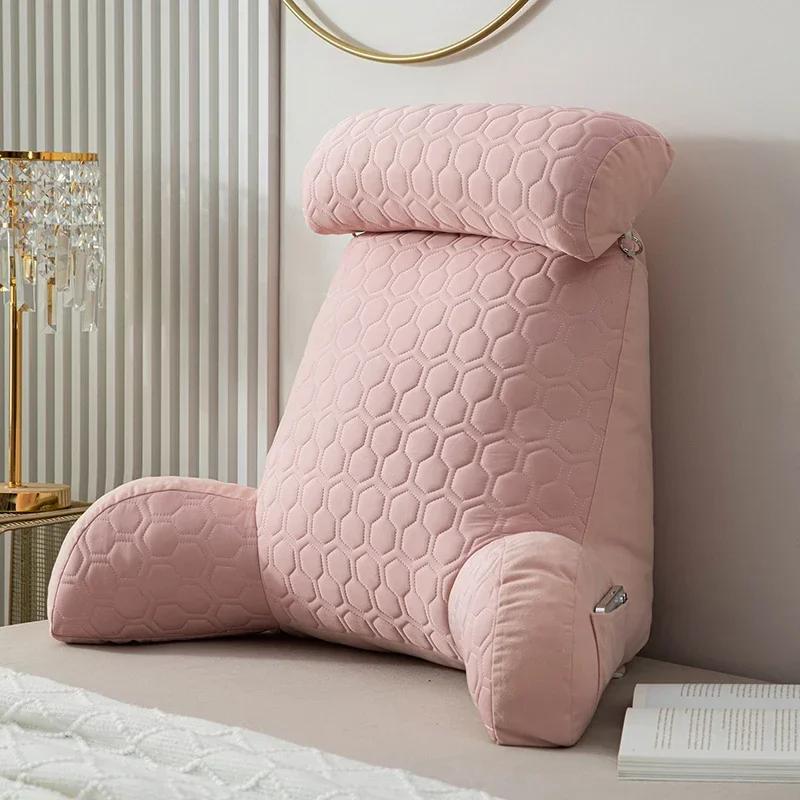 

Reading Pillow Bed Pillow Back Cushion Waist Pillows with Washable Cover Chair Arm Standard Cool and Comfortable Cushion Sofa розовый