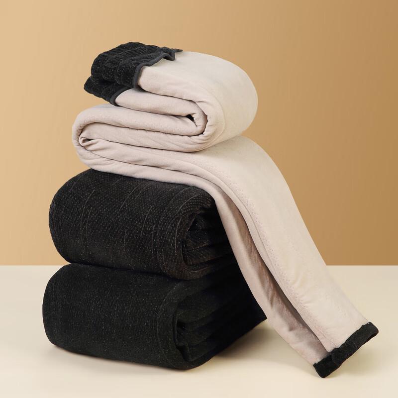 Mooou 2025 Women's High-Waist Straight-Leg Thickened Winter Pants