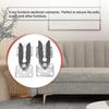 2 Pcs Sofa Couch Sectional Furniture Connector Joint Snap Alligator Style