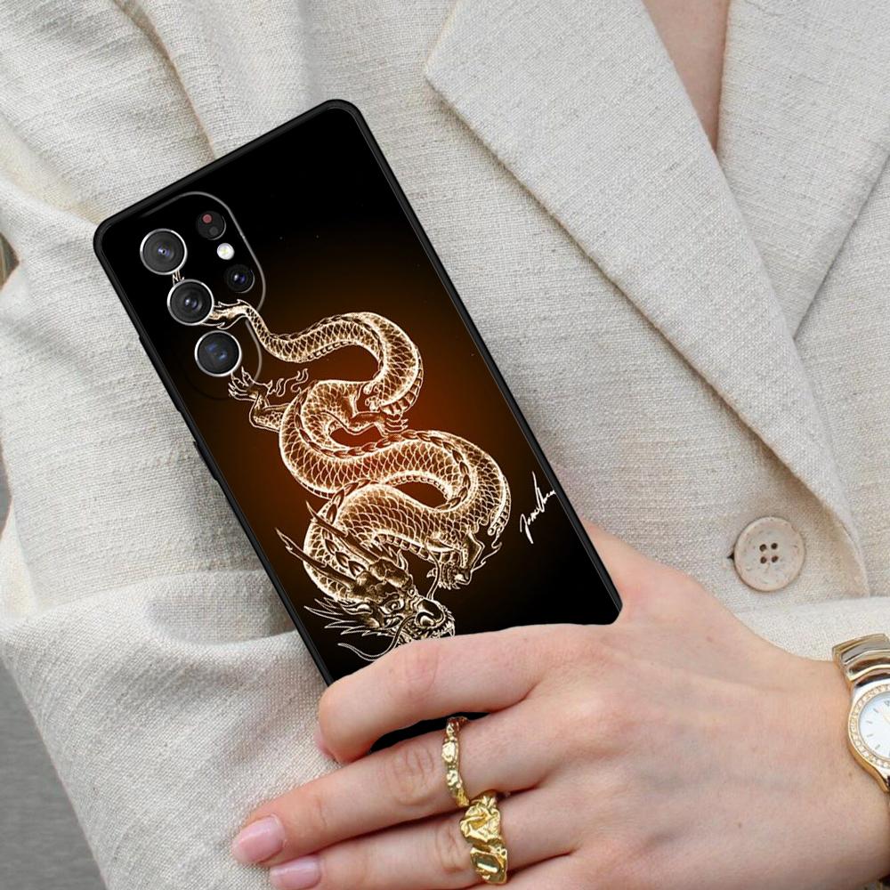 Chinese Dragon SOFT Cell Phone Case for Samsung Galaxy S26 Ultra S25 S24 S23 S22 S21 S20 Note10 Cover
