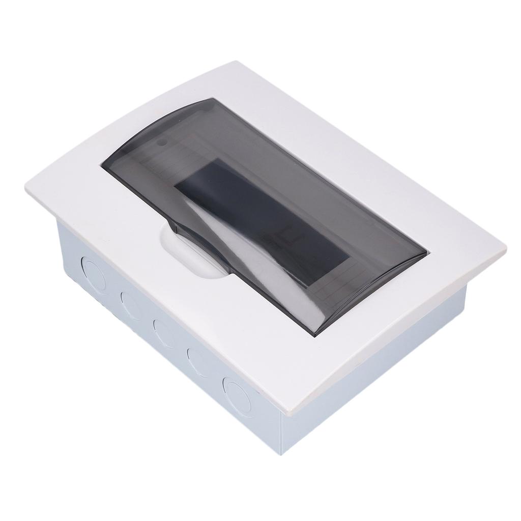 Verteilerkasten 12-Wege Transparenter Deckel Anschluss Sicherungsautomat Gehäuse Hutschiene für Strom