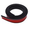 Rivestimento Passaruota Auto Motivo Fibra di Carbonio PVC Antigraffio Sopracciglio Ruota Auto Striscia Anticollisione Ruota Piatta Nera 3.8