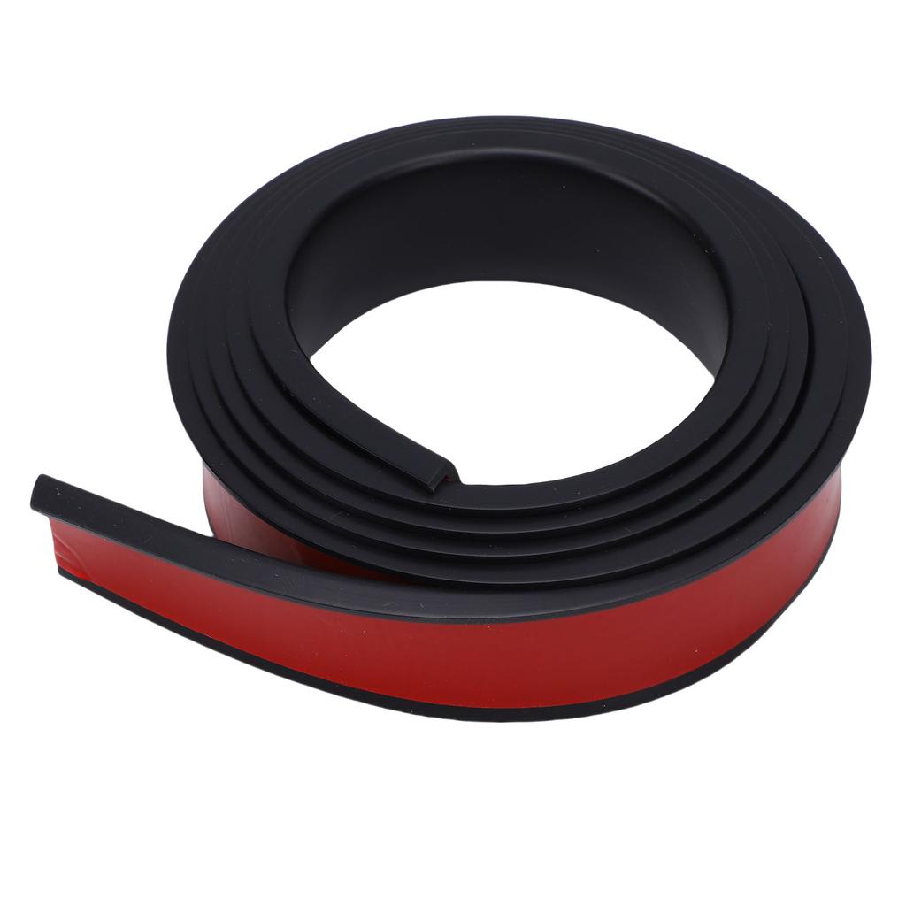 Rivestimento Passaruota Auto Motivo Fibra di Carbonio PVC Antigraffio Sopracciglio Ruota Auto Striscia Anticollisione Ruota Piatta Nera 3.8