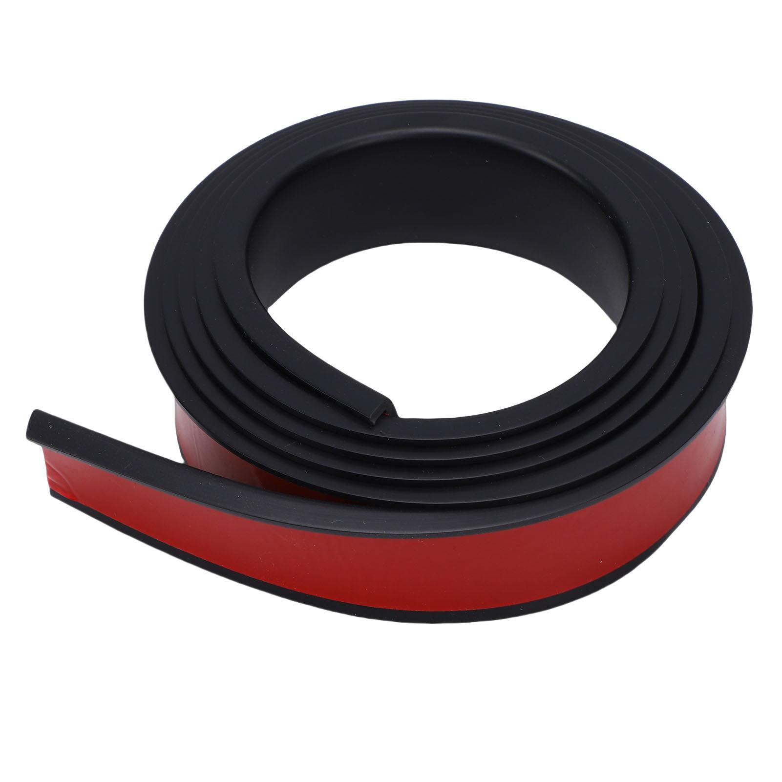 Накладка на колесную арку автомобиля, узор из углеродного волокна, ПВХ, устойчивая к царапинам, накладка на колесную арку автомобиля, защита от столкновений, 3.8, плоский черный