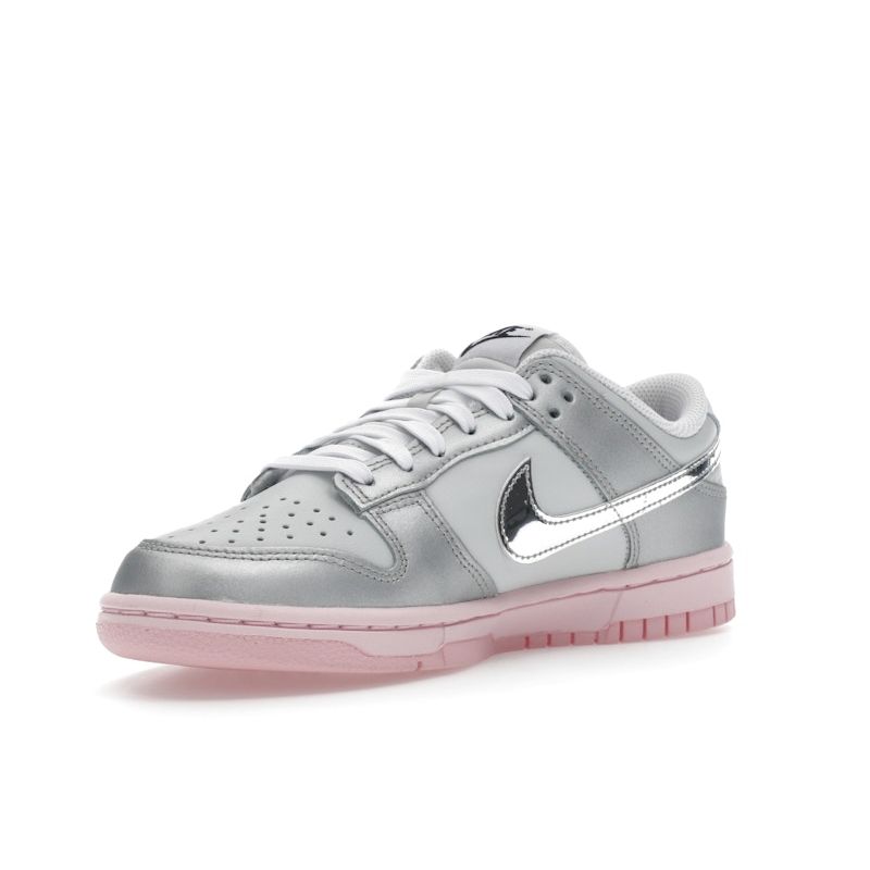 Nike Dunk Low LX Photon Dust Pink Foam Women Sneakers Grey Medium-Soft-Pink Metallic-Silver HM3698-006