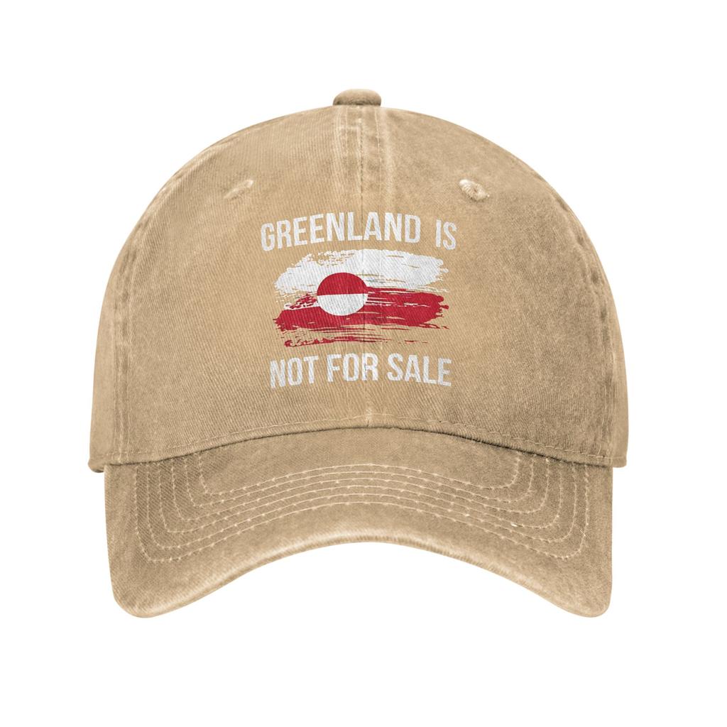 Greenland Is Not For Sale Polar Bear Greenland Flag Print Cap for Men Women Trucker Hat Lerisure Wear Baseball Cap Adjustable