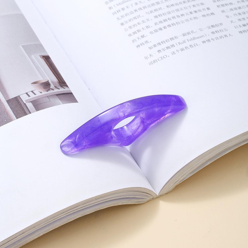 Portable Convenient Thumb Book Page Holder 2cm Hole Elegant Reading Aids Easy To Use Marque Page Book Accessories Students