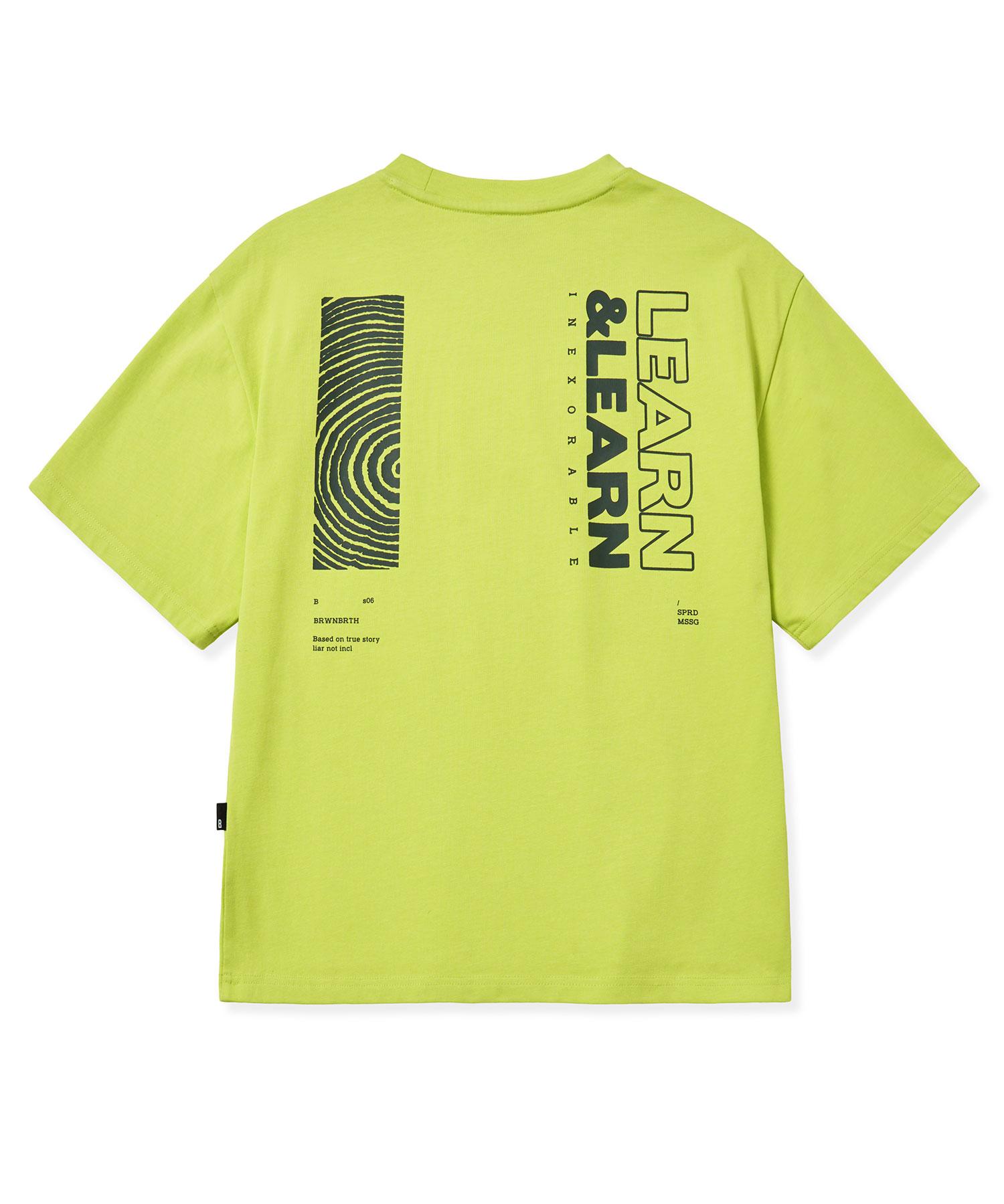 Brown Bless Learn Tee - Lime Lime/S