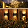 AlliLit LED Solar Lamp Outdoor Waterproof Wall Lights For Garden Yard Decor Landscape Up and Down Luminous Lighting 1~4pcs