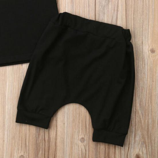 Baby Boy Clothes KING Hooded Vest Tops+Shorts 2pcs Outfits Tracksuit