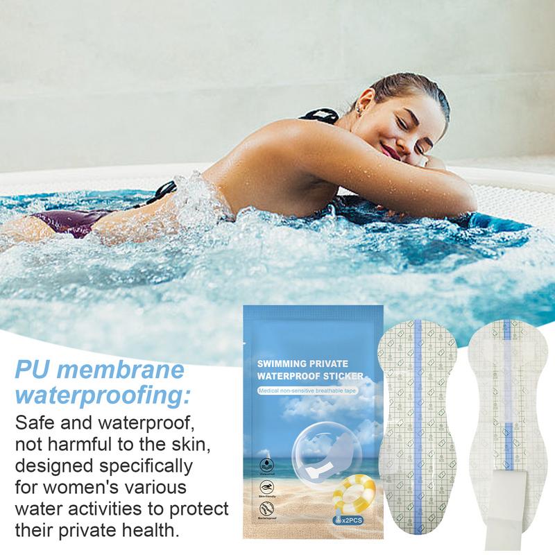 Protective Hygienic Liners Adhesive For Swimwear PU Clear Waterproof Panti Liner For Swimwear Private Swimming Sticker