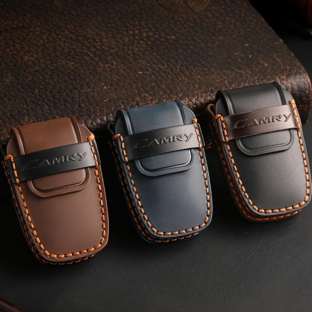 Introducing the New LEXLEY Key This Custom Leather Key Featuring a Smart Key Holder and CMARY Is Compatible with the Toyota Camry AX70 Series Case!