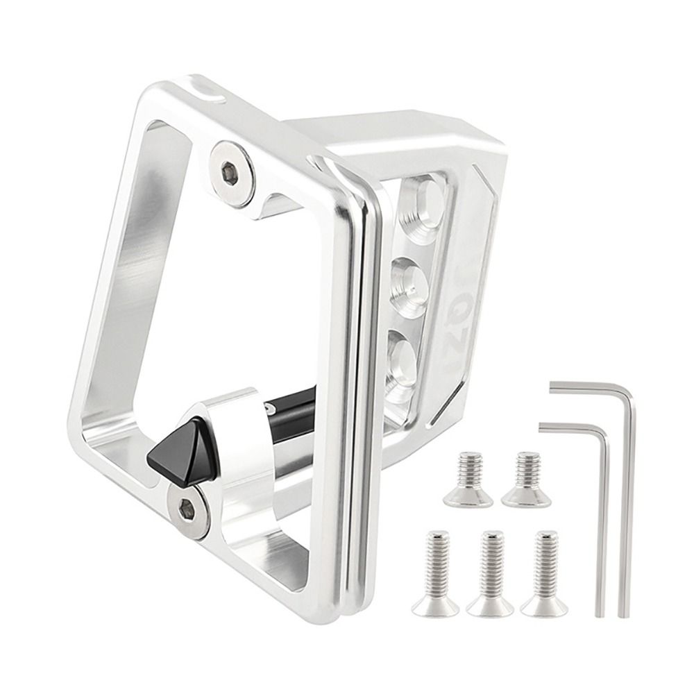 Aluminum Alloy Folding Bike Front Carrie Durable Bicycle Bag Carrier Bike Mount Adapter серебряный