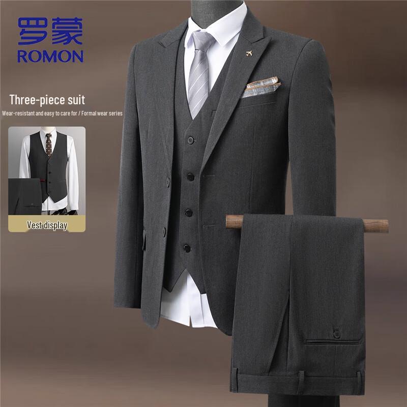 

Romon Men s Slim Fit 3-Piece Suit XL