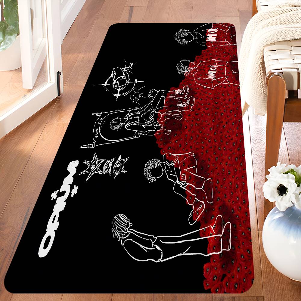 O-Opium Rap Door Mat Nordic Style Bedroom Living Room Doormat Home Balcony Anti-Slip Alfombra