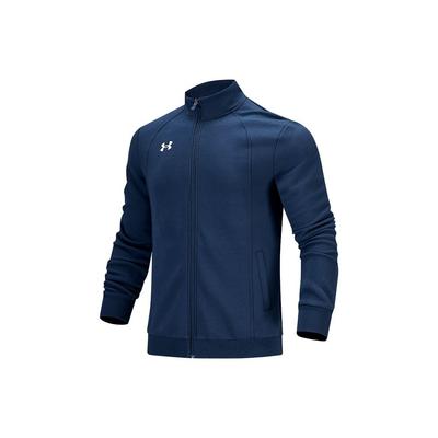 Competition Training Knit Sports Stand Collar Logo Jacket Men Jacket Academy-Blue 21600307-408