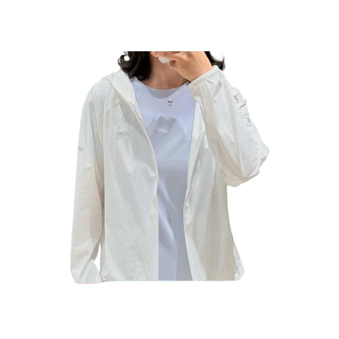 

Anta Повседневная простая однотонная куртка свободного кроя со стойкой воротником Женские куртки Чисто-белый 162525602-3 S