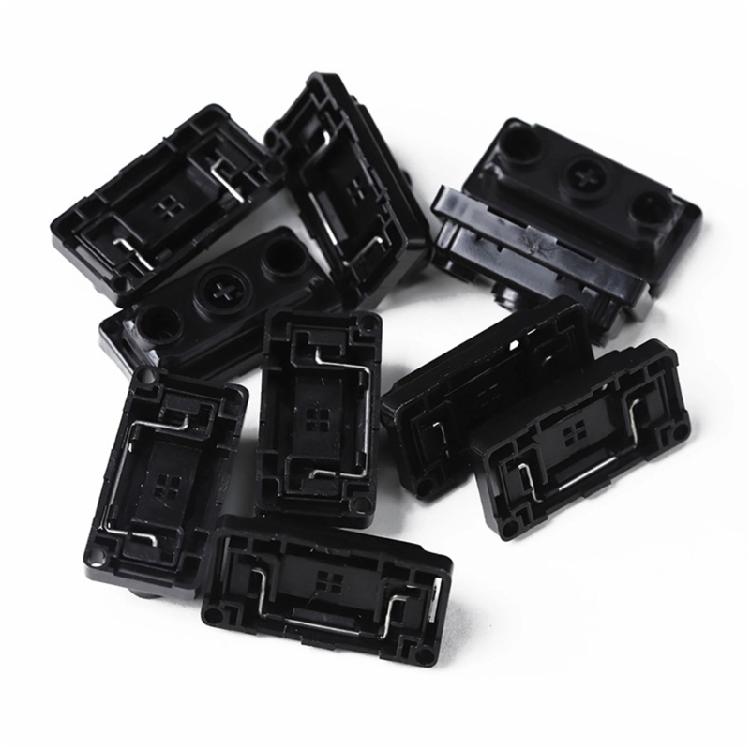 Black Plate Mount Stabilizers 2U 6.25U 6U Quiet Operate and Long Lifespans