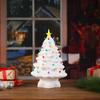 30cm LED Christmas Tree Ornaments Resin Tabletop Christmas Decorations with Multicolored Lights