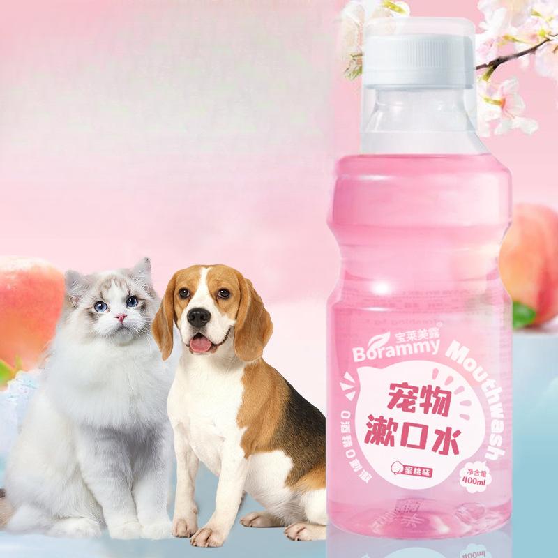 Pet Mouthwash 400ml Dog and Cat Dental Cleaner Oral Care for Fresh Breath