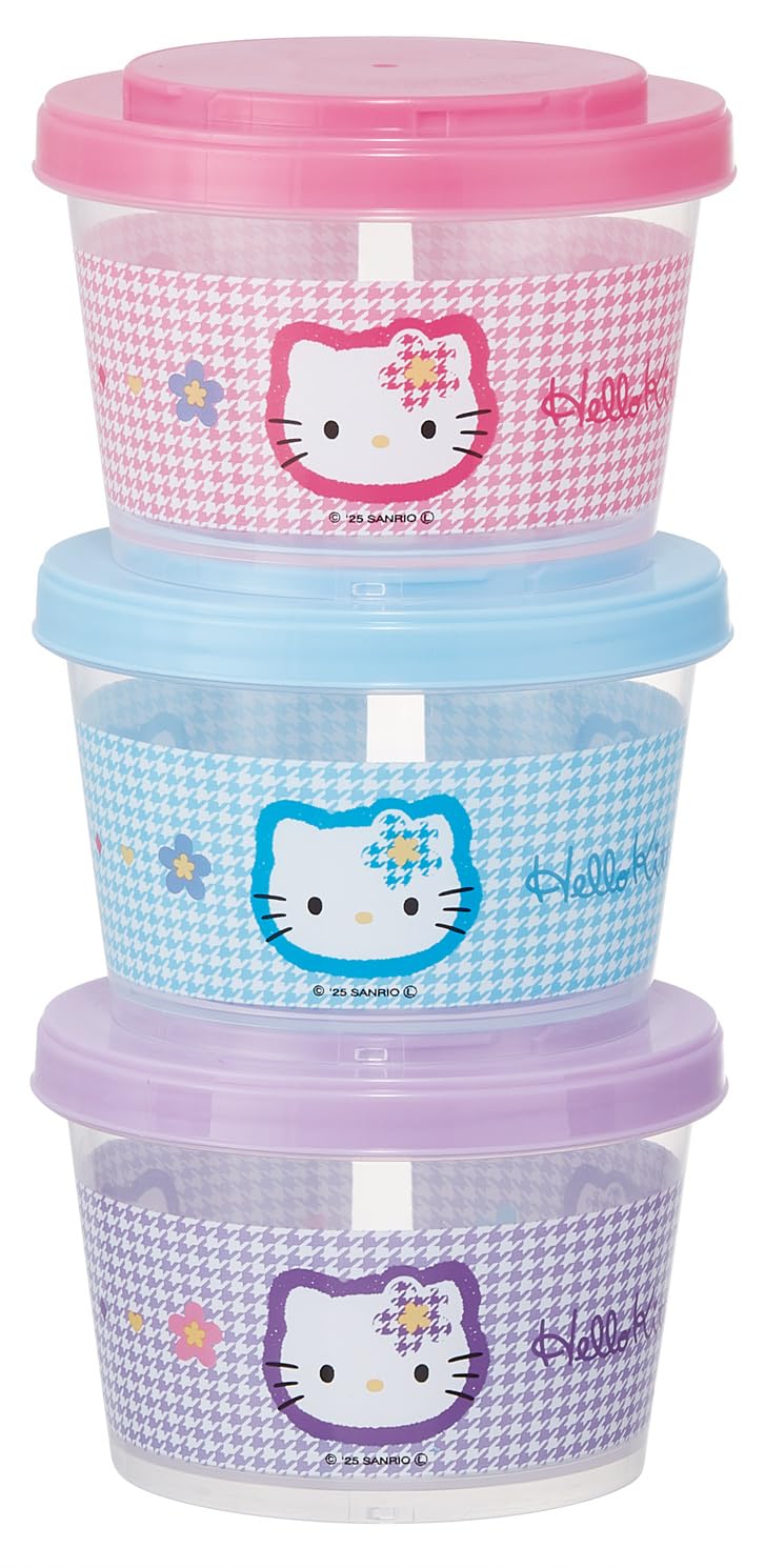 Set di Contenitori Hello Kitty Sanrio per Skater, 3 Pezzi, 240ml, Piatti, Giappone, Kaohana, SIJ3-A