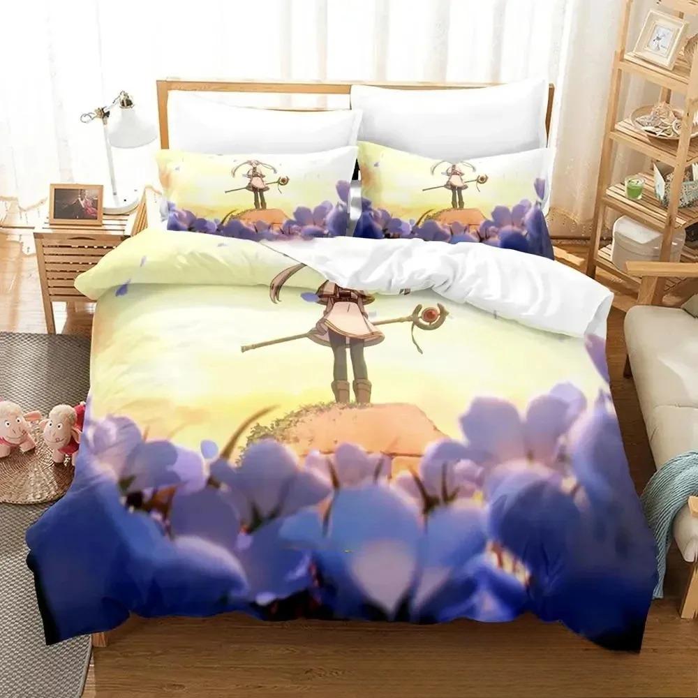 3D Print Anime Frieren Bedding CollectionDuvet Cover Comforter Bed Collection Quilt Cover PillowcaseKing Queen Twin Size Boys Girls Adultse