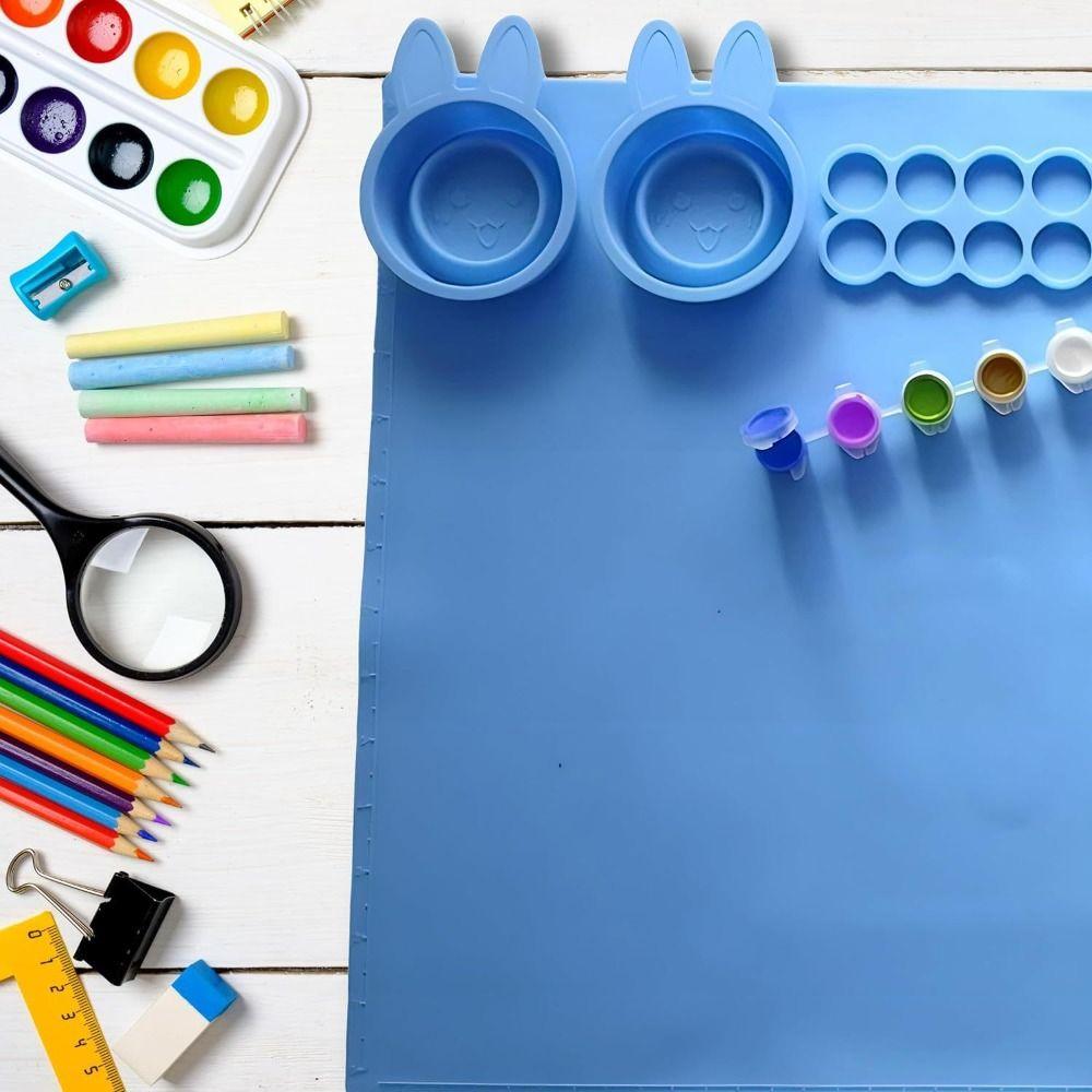 Washable Silicone Painting Mat Art Graffiti Painting Mat Art Silicone Craft Mat  Clay Play Tools