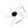 Metal 5 Leaves Fan Blade Replacement Part Easy Install Low Noise Electric Fan Supply for Indoor Standing Table Pedestal