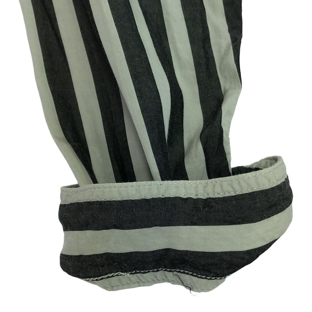 08sircus Stripe Long Sleeve Shirt 4 Gray X Light Gray Men's Used