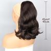 MERISIHAIR Synthetic 45CM Body Wave Ponytail Hair Extension Adjustable Drawstring Brown Pony Tail Hairpiece