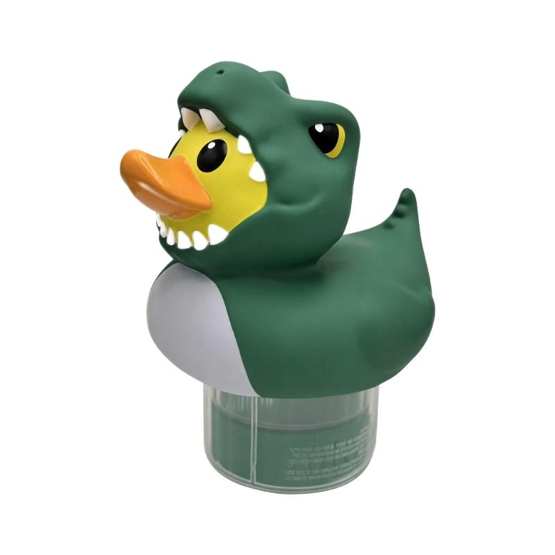 Small Pool Chlorine Dispenser For Mini Chlorine Tablets Holds Up To 4 Tablets marine Creature Duck Style