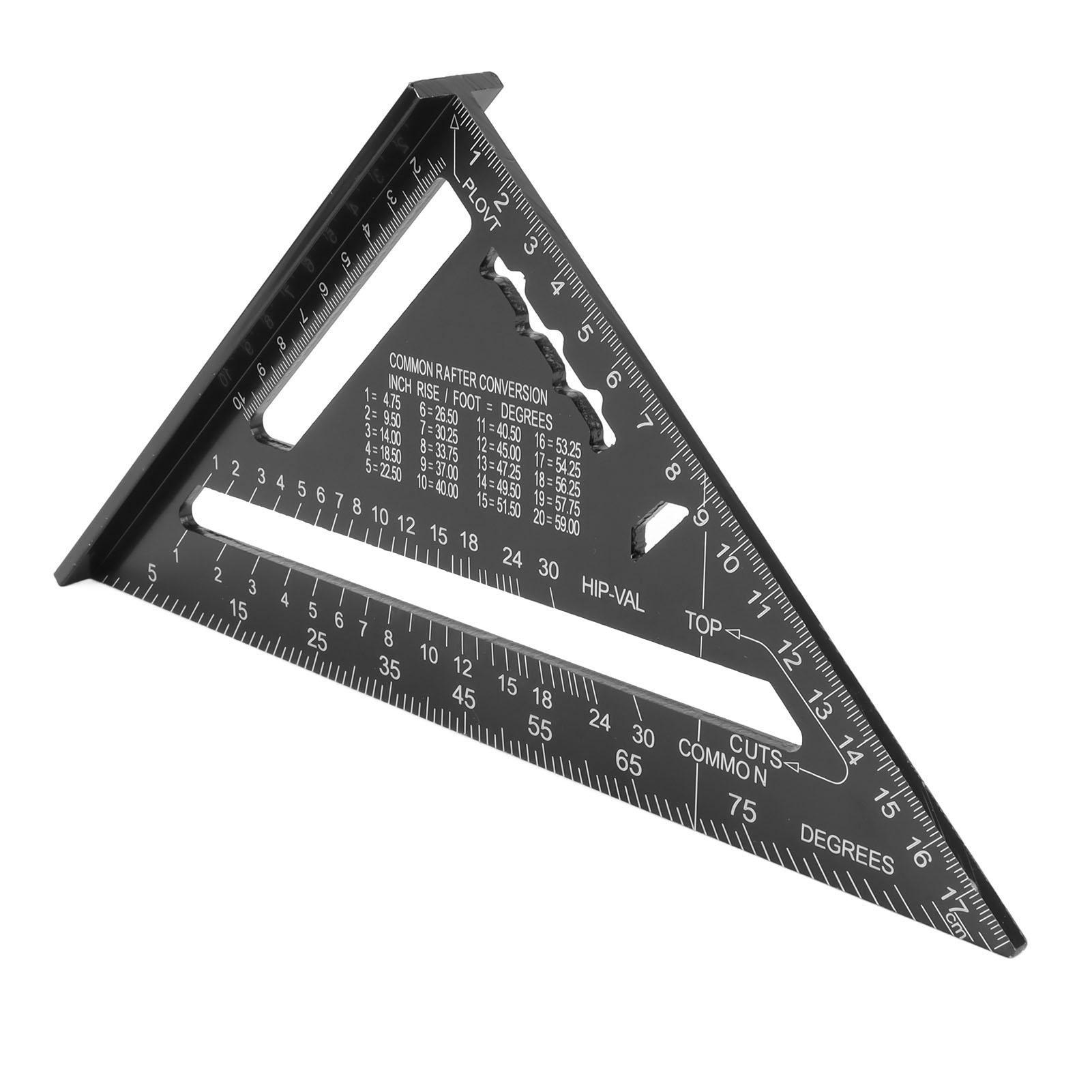 

Speed Ruler 7 Inches Duplex Metal Metric Imperial Units High Accuracy Right Angle Ruler for Designer Engineer