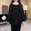 2025 Spring Plus Size Chiffon Lace Casual Shirt - Versatile Fashion for Middle-Aged Women