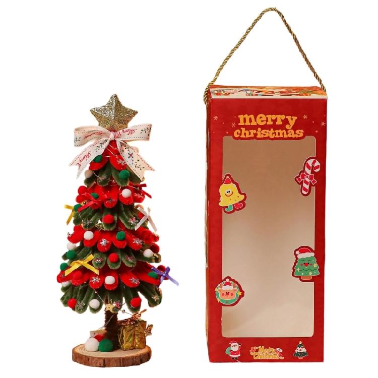 

Plush Holiday Christmas Tree Decoration Miniature Figurine Ornament For Housewarmings Party And Seasonal Display Decors