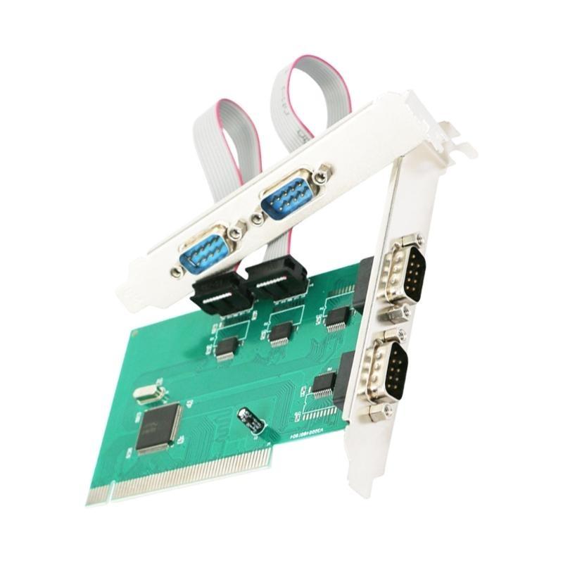 PCIe Serial Parallel Card, PCIExpress To RS232 Port & Printer LPT Adapter for Desktop PC Windows10
