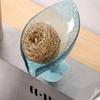 1/2pcs Leaf Shaped Suction Cup Drain Toilet Soap Box Soap Dish Storage Rack Perforated Toilet Soap Holder