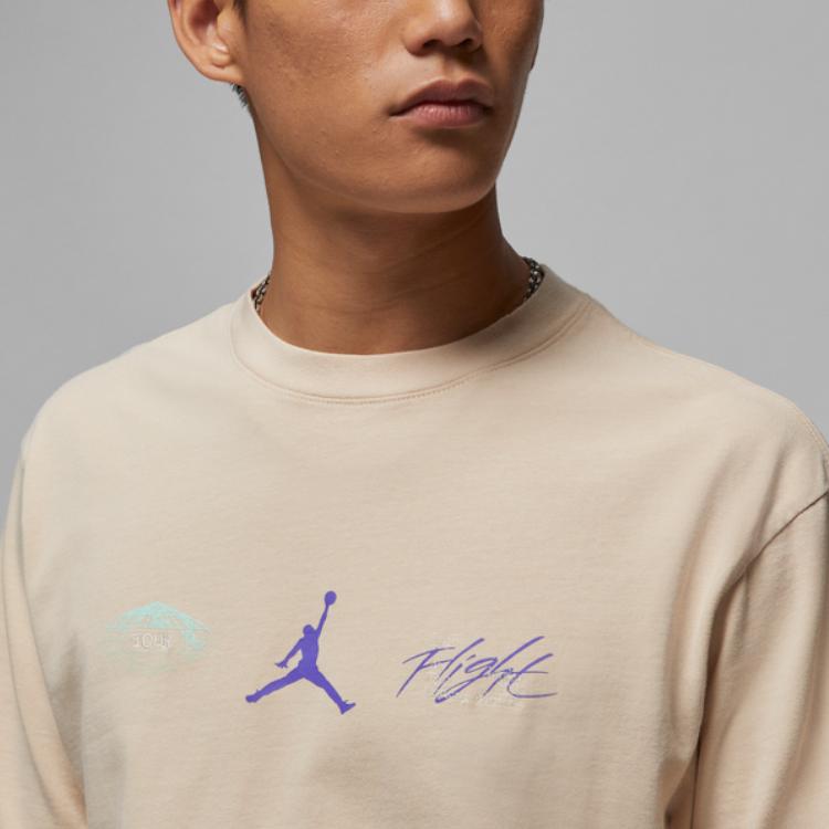 Jordan T Shirt Men's Beach White DM1445-126