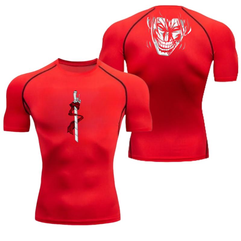 Wings of Freedom Graphic Compression Shirts Men Gym Workout Running Tshirt Summer Quick Dry Tees Tops Short Sleeve Rash Guard