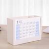 Multifunctional Desk Pencil Holder with 2024 Monthly Calendar, Office Desktop Organizer Pen Holder for Student Teacher