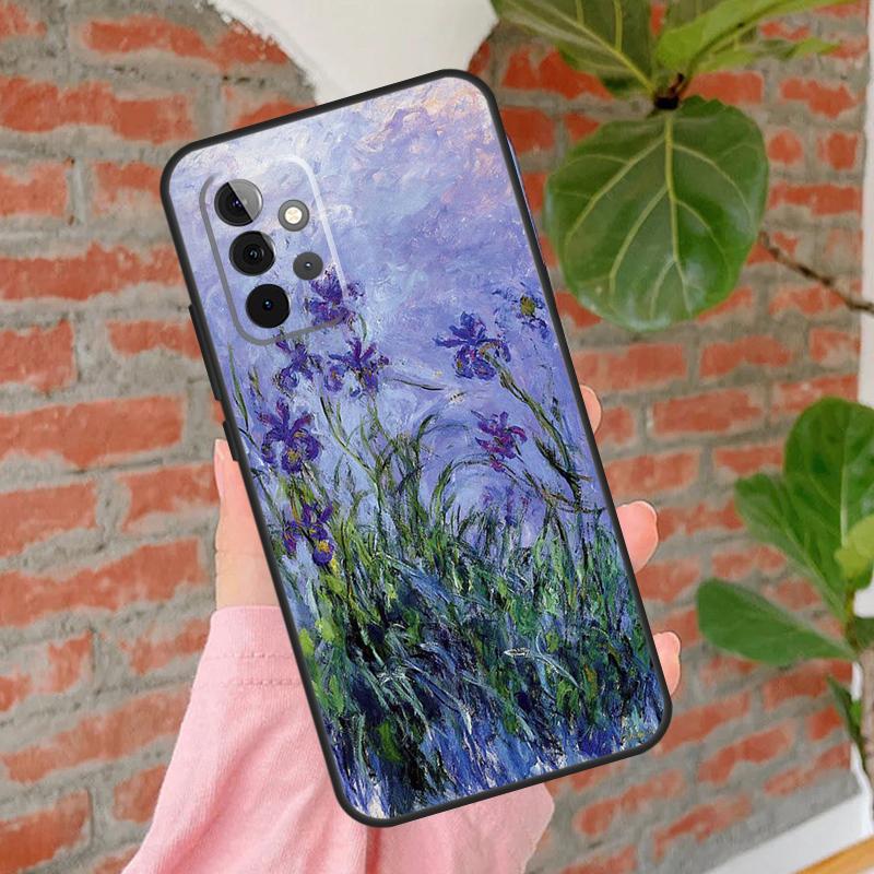 Oil Painting Flowers Cover For Samsung Galaxy A55 A35 A25 A15 A52 A32 A12 A14 A34 A54 A51 A71 A13 A33 A53 Case