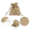 5 Stück 7x9cm Kordelzug Jutebeutel Jute Geschenk DIY Hochzeitsgastgeschenk Tasche Kleine Jutebeutel Für Verpackung Süßigkeiten Schokolade Schmuck