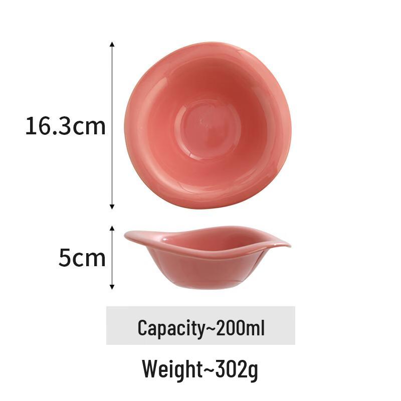 Набор керамических салатников ZISIZ с волнистым краем