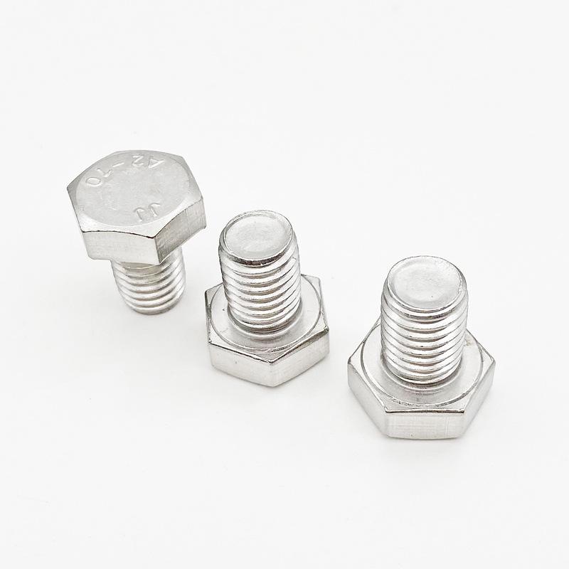 304 Stainless Steel Hex Bolt DIN933 A2-70 Coarse Thread M3-M16