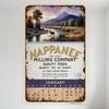 Vintage Nappanee Milling Company Metal Sign with Landscape & Calendar, Rustic Tin Sign for Home Wall Decor, Bar Pub Decorative P