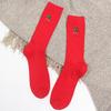 Cartoon Fruit Embroidery Hosiery Warm Soft Cotton Elastic High Knitting Socks EMA