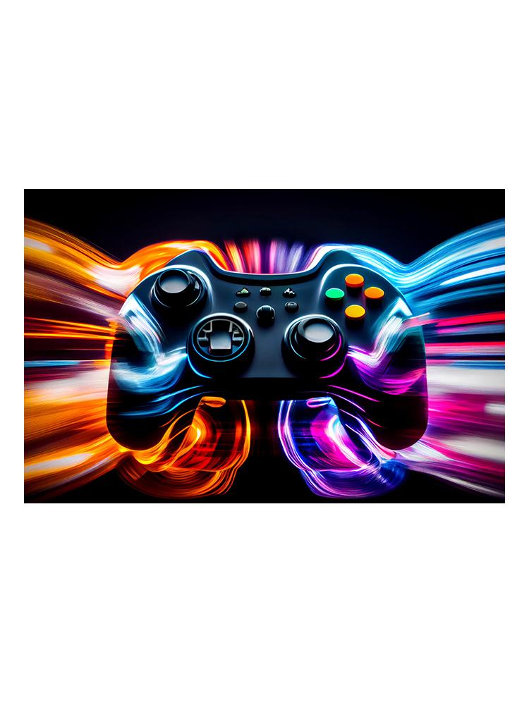 

Современный игровой контроллер геймер игра плакат печать холст картина абстрактное настенное искусство для мальчиков спальня украшение дома без рамы 60x80cm No Frame
