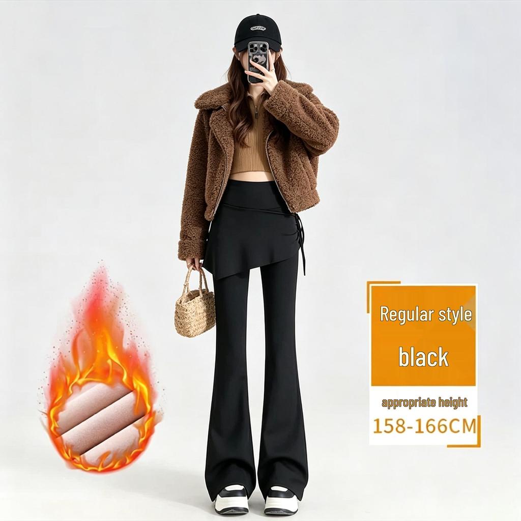High-Waisted Shark Micro-Flare Yoga Pants for Women - Slimming, Butt-Lifting Sportswear for Spring/Autumn 2026