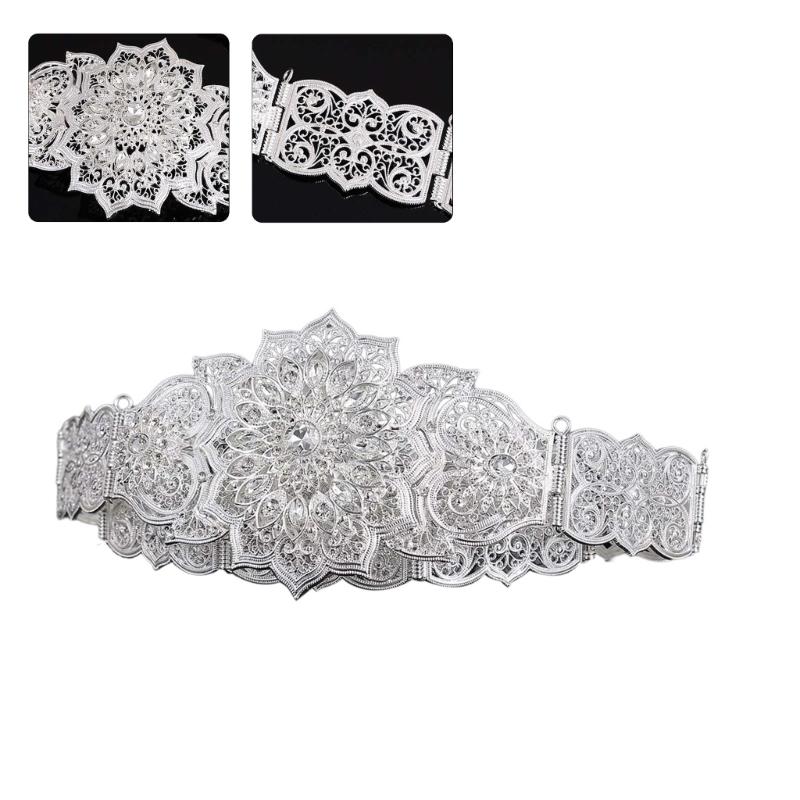 Muslims Bridal Belt Adjustable Dress Waist Belts Luxurious Women's Stylish Belt for Wedding and Evening Parties