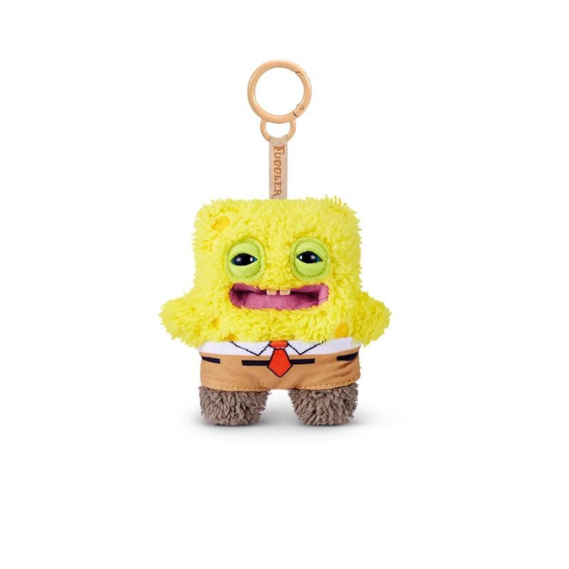 Ugly Cute Plush Pendant SpongeBob Patrick Star Style Monster Teeth Doll Backpack Keychain Ring Kids Toy