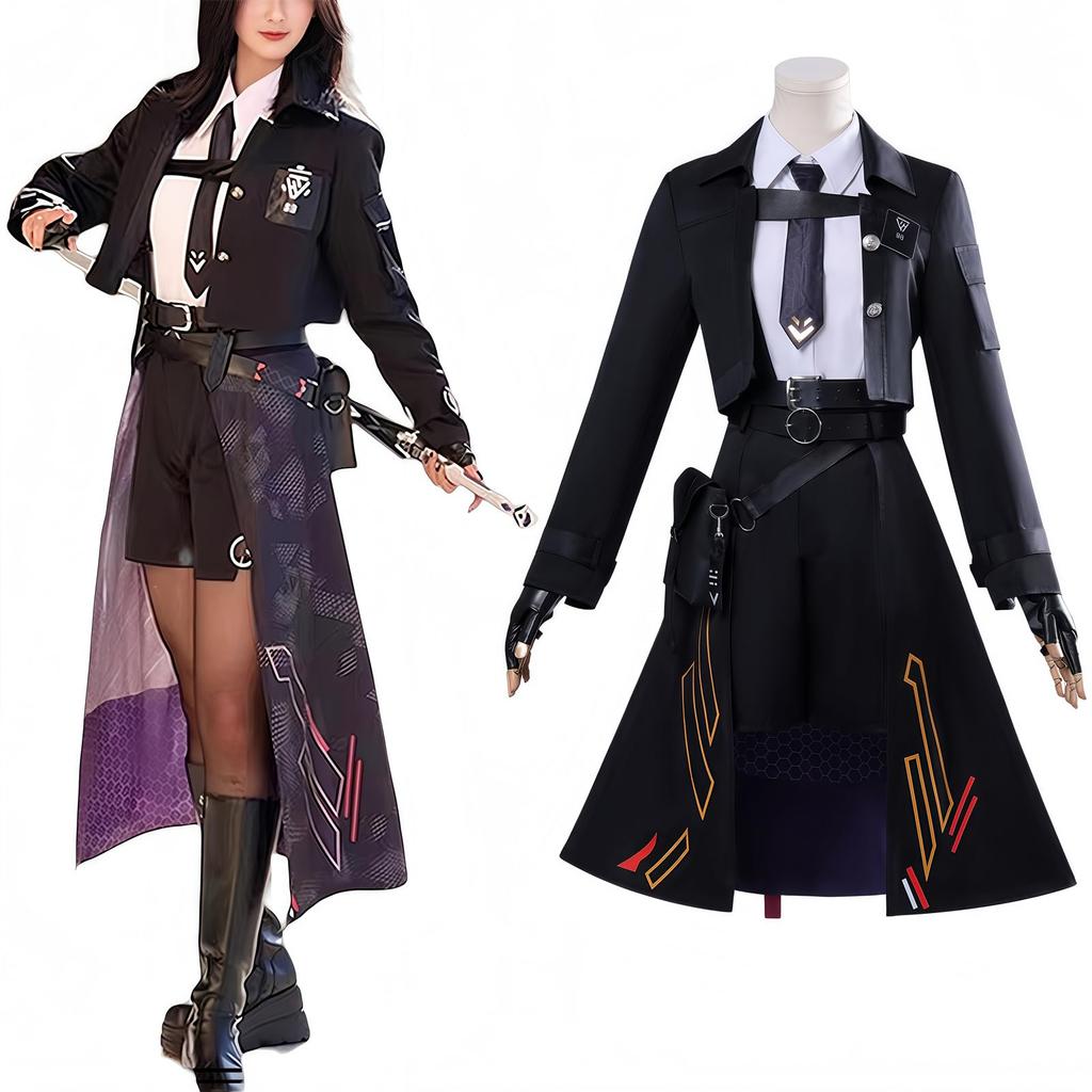 Koi to Shinsou Cosplay Protagonist and Female Protagonist Shinsou Hunter Koi Shinsou Cosplay Combat Uniform Popular Game Costume that Cuts Through the